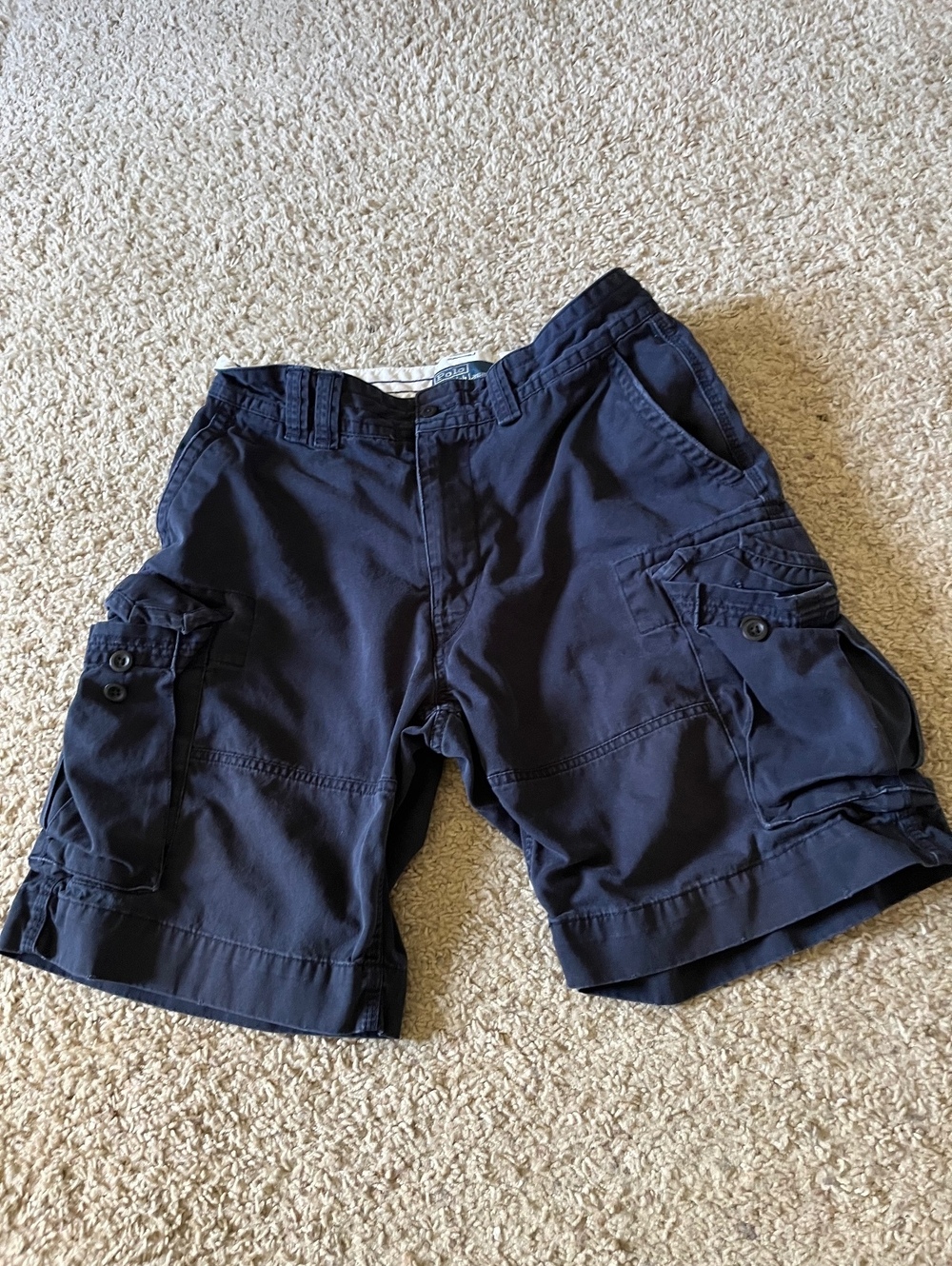 Polo Ralph Lauren Gellar Cargo Navy Shorts 33W